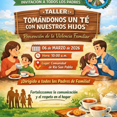 TALLER: “TOMÁNDONOS UN TÉ CON NUESTROS HIJOS”